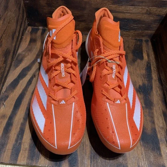 NWT Adidas SM Adizero Electric‎Men's Size 12.5 Football Cleats IH5031 Orange